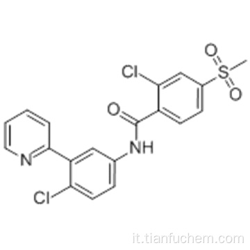 2-cloro-N- [4-cloro-3- (2-piridinil) fenil] -4- (metilsulfonil) benzamide / Vismodegib CAS 879085-55-9